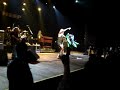 URIAH HEEP Bernie Shaw holds the Brazilian  flag