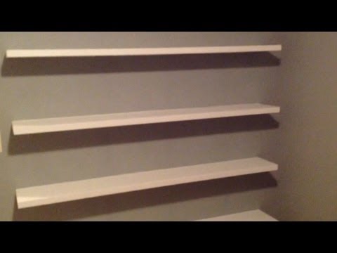 how to build floating shelves