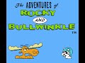 buy this game and more at www.pedrogames.com . this is the video game adaptation of the 60's cartoon series staring bullwinkle, a moose, and rocky, a flying squirrel. the game plays out much like an episode of the show. the story begins at the dedication of the frostbite falls rocky and bullwinkle museum. unfortunatly, the not-so-nice boris and natasha have disguised themselves as security guards for the museum and managed to steal some of the priceless artifacts. so, bullwinkle and rocky must track down the stolen artifacts and return order to frostbite falls. most of the action is of the side-scrolling platformer variety, but along the way, you will get to play lots of mini-games involving characters from the show.