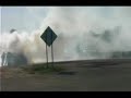 Car fire captured on video