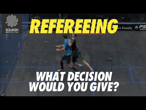 Squash Refereeing: Simon Rösner v Borja Golán - No let