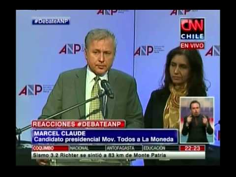 Marcel - Marcel Claude - Post Primier Debate. Primer debate presidencial 2013 La cita fue organizada por la ANP. Asistieron todos los candidatos, a excepción de Miche...