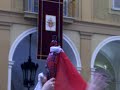 Papal Audience Castel Gandolfo 2006 during torrential rain