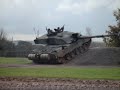 Bovington Tank Museum Challenger 2 uses smokescreen