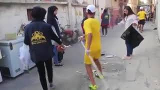 تجمع بادر الشبابي - حملة نظافة في مخيم الرشيدية
