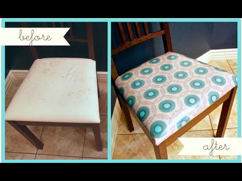 how to recover upholstered chair