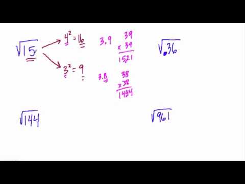 how to turn square roots into decimals