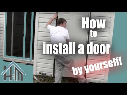 how to install a prehung exterior door video