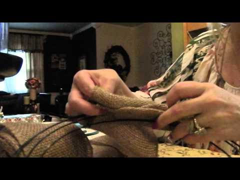 how to attach bow to wreath