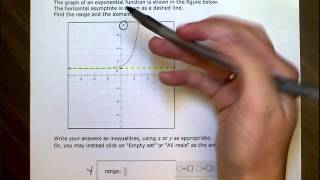 domain and range of an exponential function