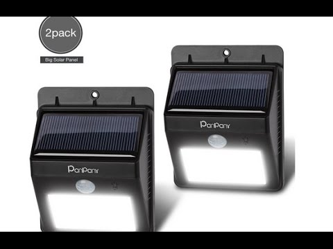 Outdoor Solar Licht Panpany Sicherheitslicht Bewegungssensor Solar Gartenlichter Außenbeleuchtung