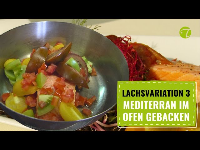Lachs aus dem Ofen: Mediterranes Rezept mit buntem Tomatenkompott Lachs aus dem Ofen: Mediterranes Rezept mit buntem Tomatenkompott