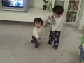 Annabelle Walking with Aiden 1