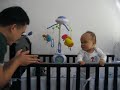Evan cruises in the crib