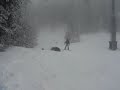 Snow boarding accident