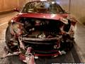 Cristiano Ronaldo Car Crash In Ferrari - CCTV Video Of Crash - [ Exclusive ]