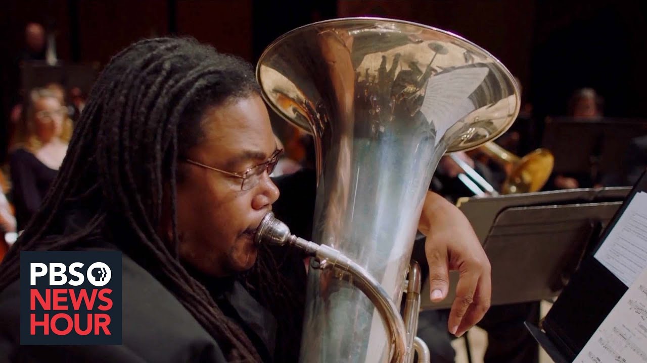 Tuba player Richard Antoine White's journey from homelessness to 'belonging' on stage