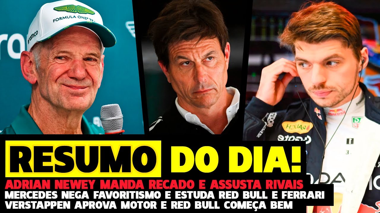 🚨NEWEY MANDA RECADO, ASTON ESCONDE O JOGO, VERSTAPPEN APROVA E MERCEDES | FÓRMULA 1 | GP EM CASA