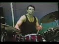 Steve Darvill drumming to group, Terry Clark - Oct. 1996