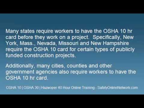 how to obtain osha 10 card