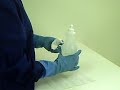 Wipe the bottle squirt the sink.AVI