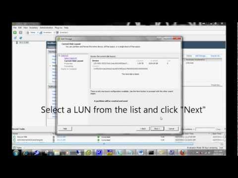 how to attach iscsi vmware