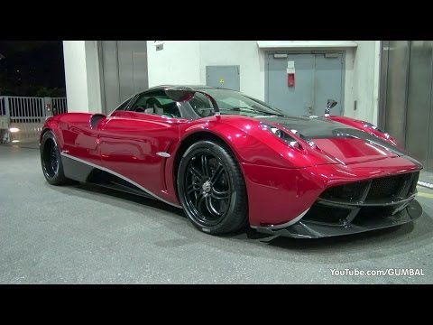 Pagani Huayra - Start up + Loading into a Truck!