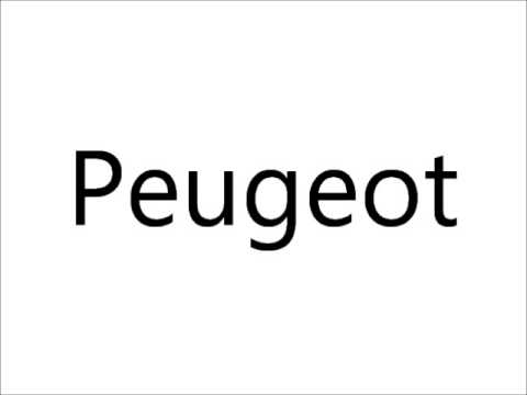 how to pronounce peugeot