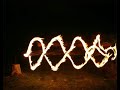 extreme spinning fire-staff