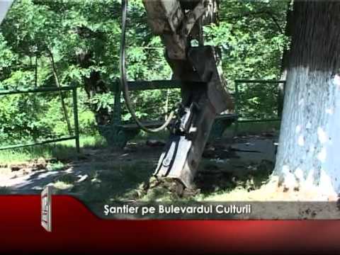 Şantier pe Bulevardul Culturii