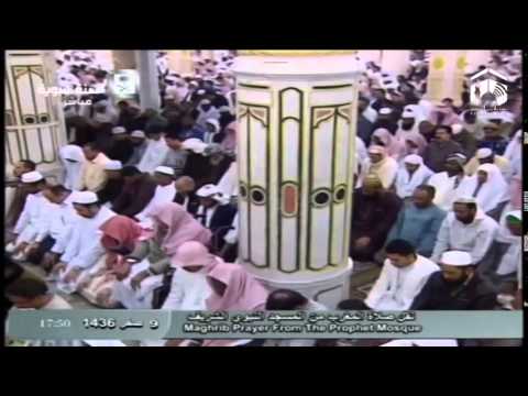 صلاة المغرب المسجد النبوي 1436.02.09ه