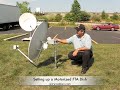 Motorized FTA satellite Dish Set Up