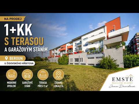 Video Bezbariérové 1+kk s terasou a garážovým stáním, Beroun
