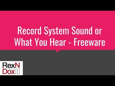 How to Record Streaming Audio, System Sound, or What You Hear Using Audacity - Free Software