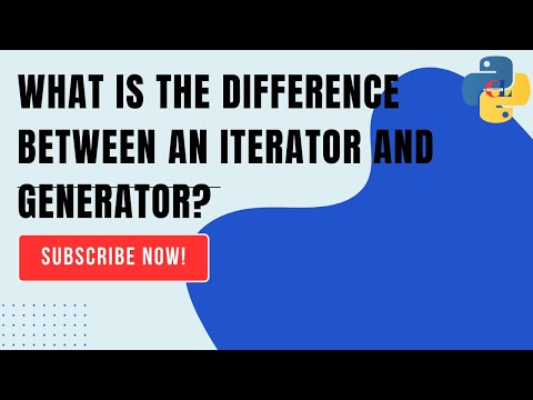 What is the difference between an iterator and generator?