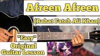 Afreen Afreen - Rahat Fateh Ali Khan  Guitar Lesso