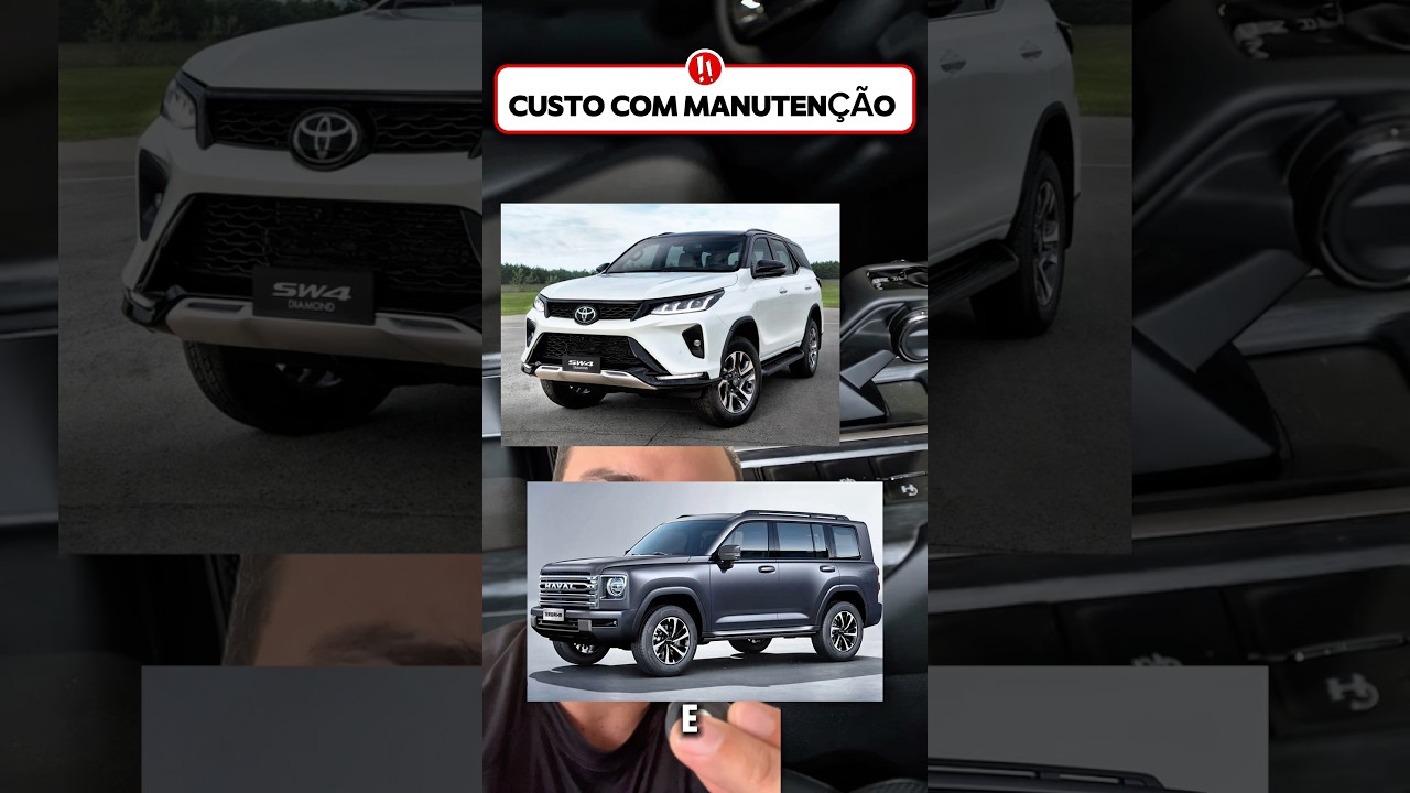 COMPARATIVO DE CUSTO DE MANUTENÇÃO ENTRE HAVAL H9 E TOYOTA SW4 🚨 #havalh9 #toyotasw4 #haval