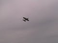 RC plane with rocket motor fired in flight