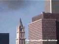 Rooftop view of 2nd plane hitting South Tower, loud boom...