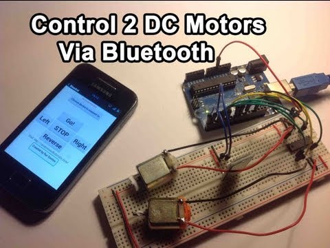 how to control dc motor arduino
