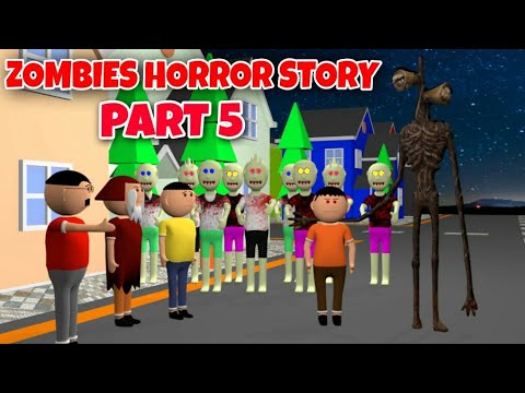 Zombies Horror Story Part 5 | Siren Head Game | Cartoon Movies | Best Animated Movies | 3d Animation