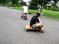Extreme gas scooter stunts