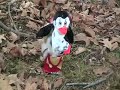 Blowing up a stuffed animal with a firecracker