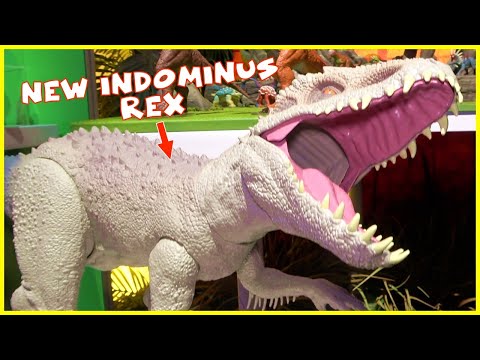 New Jurassic World Dinosaurs by Mattel - 2020 Dinosaur Toys - Indominus Rex, T-Rex+