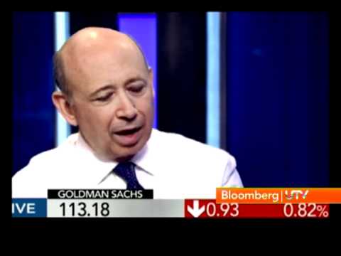 Blankfein - Bloomberg UTV Exclusive: One-On-One with LLoyd Blankfei, Goldman Sachs Chairman & CEO.