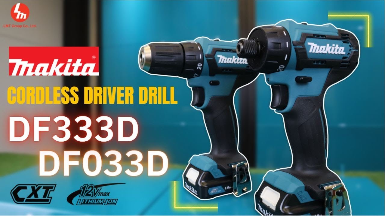 MAKITA 12Vmax CXT สว่านไขควงไร้สาย DF333D ไขควงคลัชไร้สาย DF033D เหมาะกับสายงาน DIY จนถึงงานอาชีพ!!