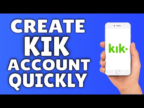 how to create kik account