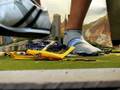 Giant Male feet Crushin two cars