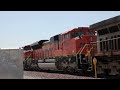 Fresno-Calwa Diamonds BNSF/UP Train Action - Power Move