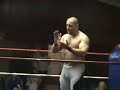 sash, the holder of fjw's hammer of justice, takes on the big man stixx in a hard hitting fight. part 1 of 3